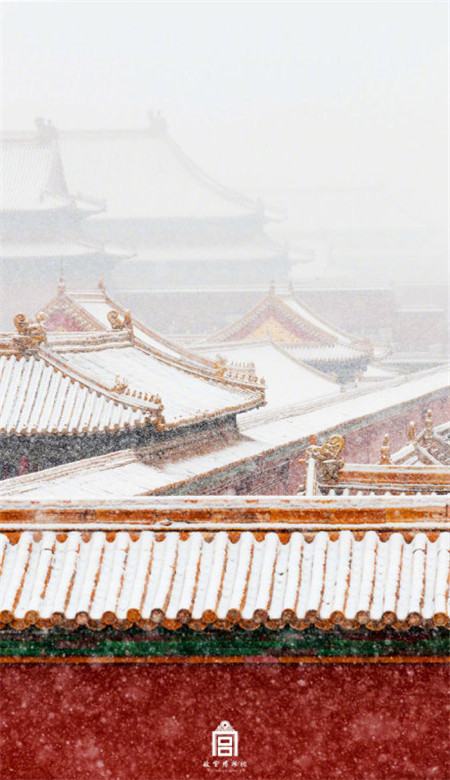 故宫唯美手机壁纸下雪天 北京下雪故宫美景图片大全